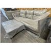 Image 2 : MyPatio Outdoor Patio Loveseat with removable cushions & Glass Top Coffee Table