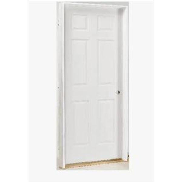 Masonite 6-Panel Left-Hand Prehung Door, 36 x 80 Inches