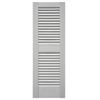 Image 1 : Kaycan Louver Vinyl Shutter Model 11412, 14.5×43 Inches, Gray