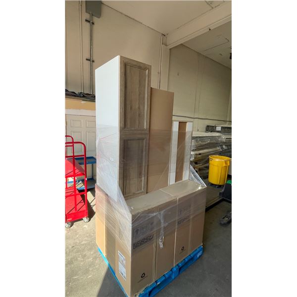 PALLET SKID LOT OF NEW KITCHEN CABINETS