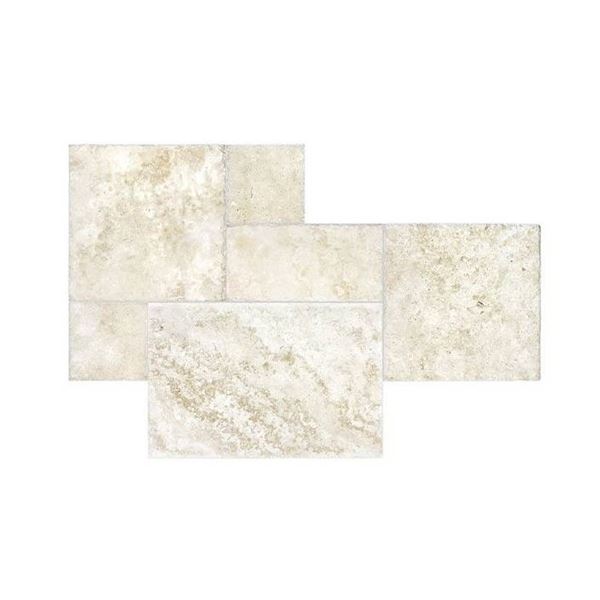 Cobble Stone Ivory C/B Pattern Flooring Tiles, Made in Turkey  24×16″ Per tile = 344 Square