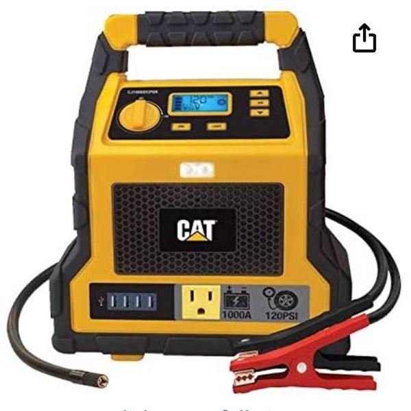 CAT CJ3000 Jump Starter with 120 PSI Air Compressor and USB Ports