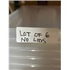 Image 4 : Lot of 6 Gracious Living Storage Containers, No Lids