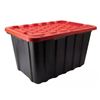 Image 1 : Lot of 3 Tuff Store Heavy-Duty 102-Liter Storage Bins With Lids