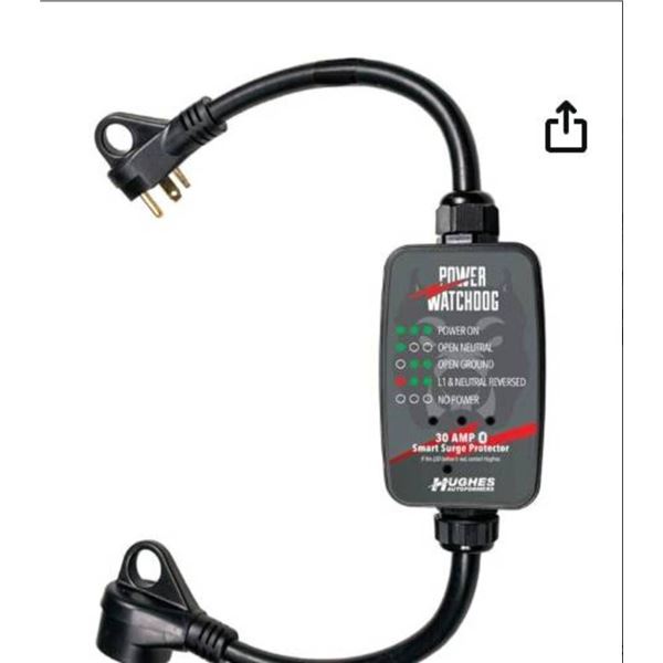 Power Watchdog PWD30EPO, Smart RV Surge Protector, 30 Amp
