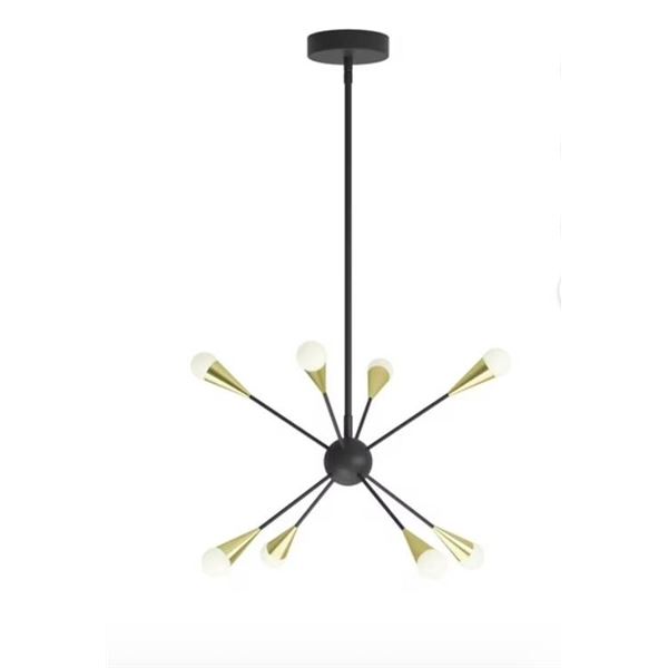 Sputnik Pendant Light Fixture Black And Gold