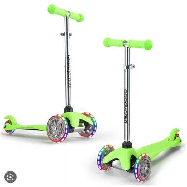 DaddyChild Kids Kick Scooter, Model S909G, Ages 3+, Up to 110 lb