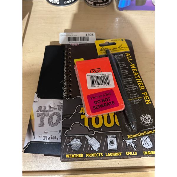 Rite in the Rain All-Weather Writing Gear Set with Pen, Notepads, and Notebook