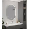 Image 1 : Artika Royce Oval LED Wall Mirror with Integrated Defogger