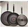 Image 1 : T-fal Elite 3-Piece Skillet Set – 20.3 cm, 24.7 cm, 28.5 cm