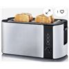 Image 1 : Ikich CP144A 4-Slice Stainless Steel Toaster, 1300W Output