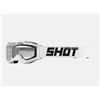 Image 1 : Shot Race Gear Assault 2.0 Goggles in Astro White with Model Information Visible