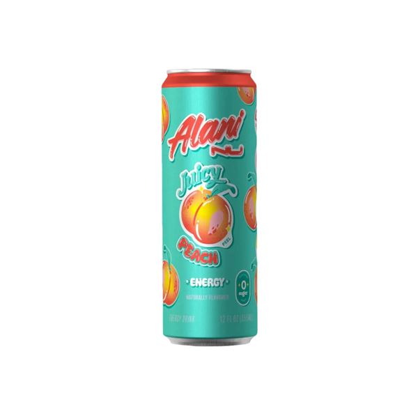 Alani Peach Energy Drink, 12 x 355ml Cans