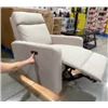 Image 2 : Maria Clara Electric Recliner Chair with Cream Upholstery and Adjustable Features