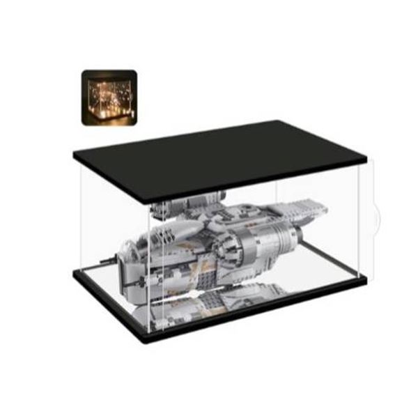 Nonemey Clear Acrylic Display Case with Remote Light for Collectibles