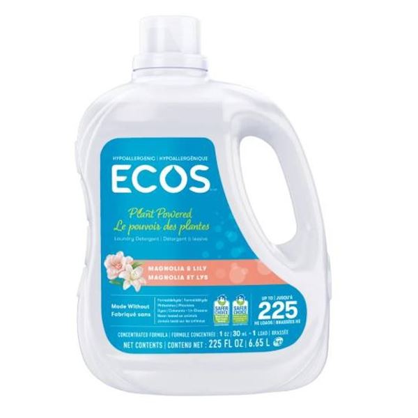 Ecos Plant Powered Laundry Detergent 225 Fl Oz Magnolia & Lily Scent