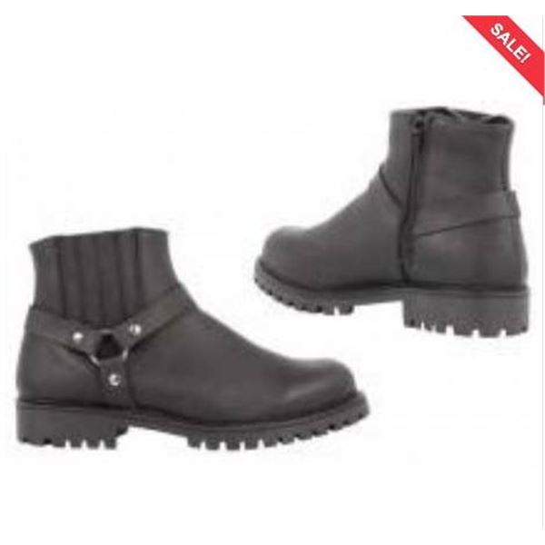 Martino Cliff Harness Men’s Boots, Size 10, Black, Made in Canada