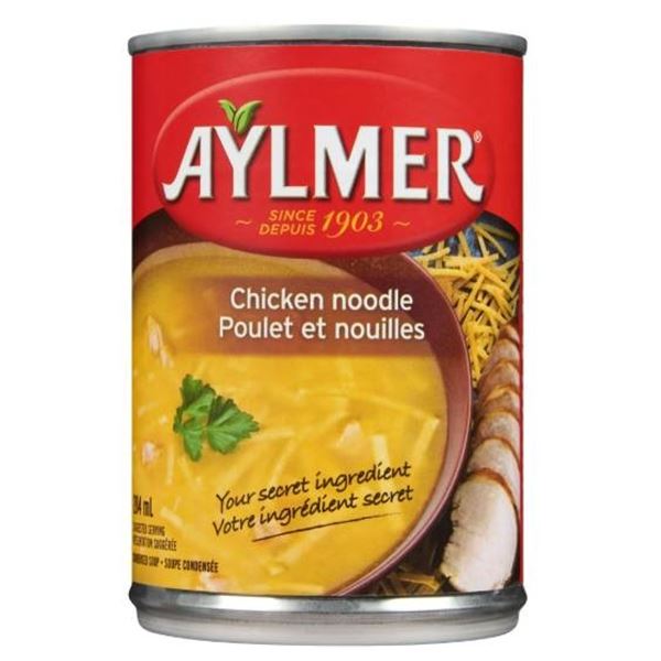 Case of Aylmer Chicken Noodle Soup, 24 Cans x 284 mL Each