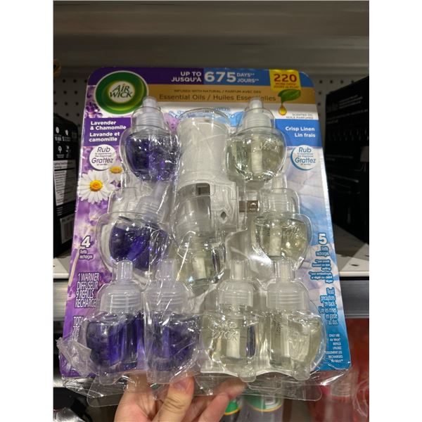 Air Wick Essential Oils Diffuser With 9 Refills, Total 225 mL