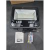 Image 1 : 100W Smart Flood Light, RGB+6500K with Remote Control, IP66 Rating