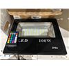 Image 2 : 100W Smart Flood Light, RGB+6500K with Remote Control, IP66 Rating