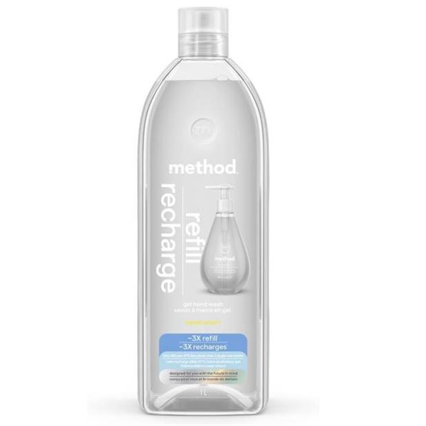 Method Refill Recharge 1L Sweet Water Hand Wash, Lot of 4 Units