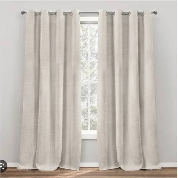 Lot of 10 Panels Light Grey Blackout Curtain Panels with Grommets *Not Exactly as shown in stock pho