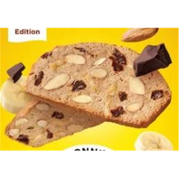 Nonni’s Thin Addictives Dark Chocolate Banana Nut 690g with 30 Packs of 3 Cookies
