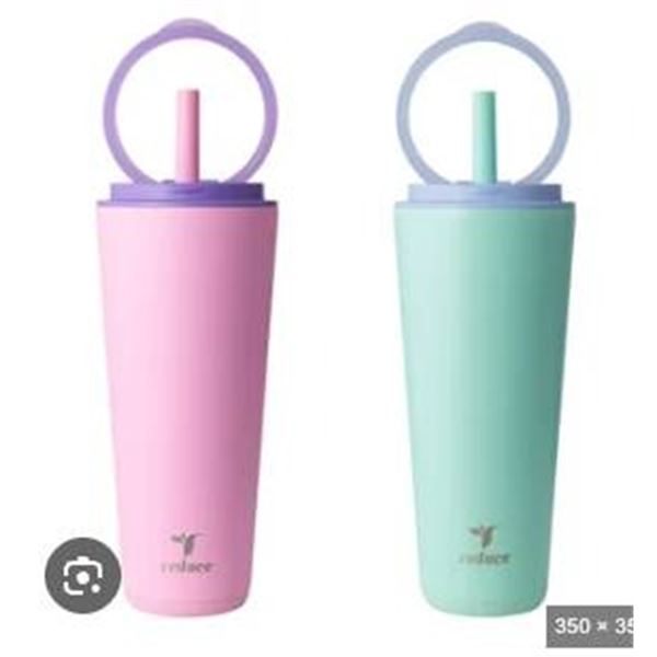 Reduce Tumbler Cups with Reusable Straws, Set of Two