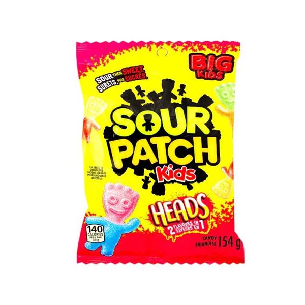 Sour Patch Kids Heads Candy – 12 Packs, Each 154g
