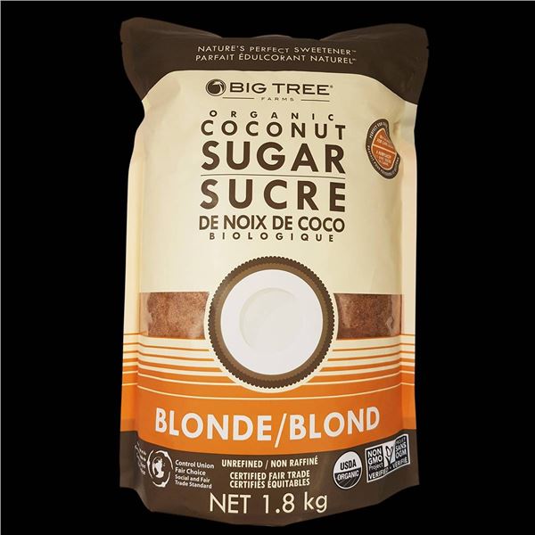 Big Tree Farms Organic Coconut Sugar, Blonde, 1.8 kg