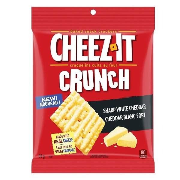 Cheez-It Crunch Sharp White Cheddar Crackers, 6x92g Packs