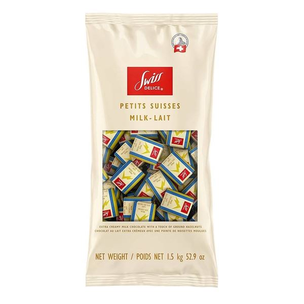 Swiss Delice Milk Chocolate 1.5 kg Squares