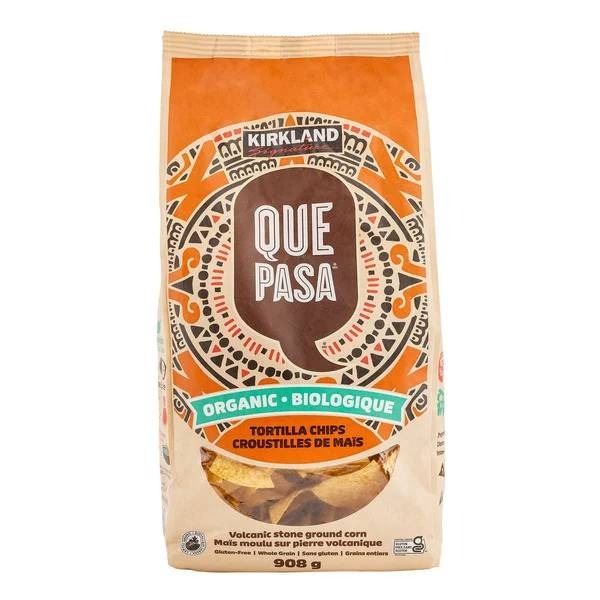 Que Pasa Organic Tortilla Chips, 908g, Volcanic Stone Ground Corn
