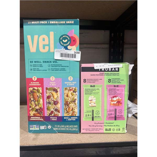 Velo Snack Bars 21-Pack and TruBar 8-Pack Assortment
