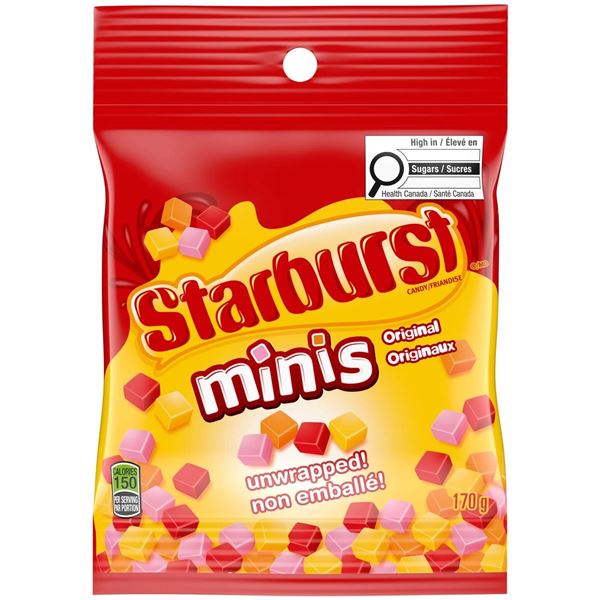 9 Starburst Minis Candy Packs (170g Each)