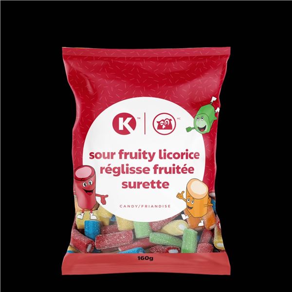 CFK Sour Fruity Licorice 160g (Pack of 12)