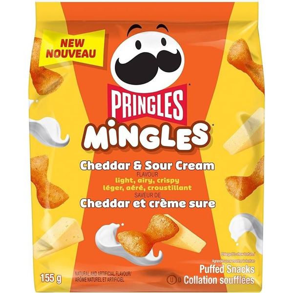 Pringles Mingles Cheddar & Sour Cream Flavor 6-Pack, 56g Each