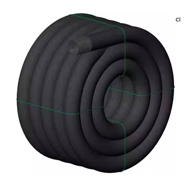 SOLENO 4″ x 100′ Weeping  Drain Pipe