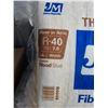 Image 7 : JOHNS MANVILLE R40 x 24″ Fiberglass Insulation, covers 48 sq. ft.