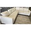Image 2 : Thomasville Dillard Fabric Convertible Sleeper Sectional – Beige