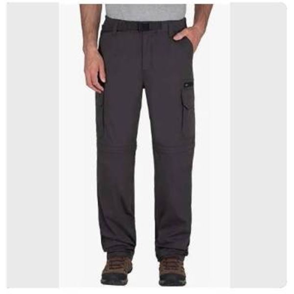 BC Clothing Mens Convertible Lightweight Comfort Stretch Cargo Pants or Shorts Size XL x 30