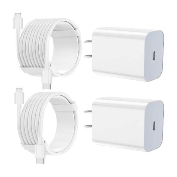 FEEL2NICE USB-C Charger with Cables for Smartphones and Tablets