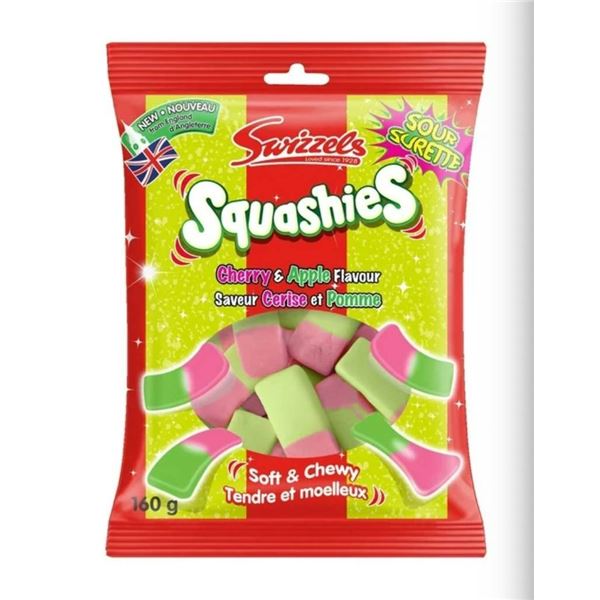 Swizzels Squashies Cherry and Apple Flavor 160g, 10-Pack