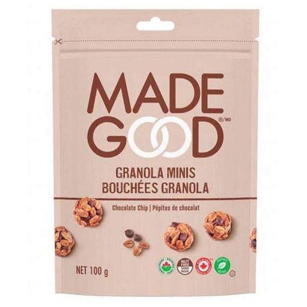 Made Good Granola Minis, Chocolate Chip, 6 Bags, 100g Each