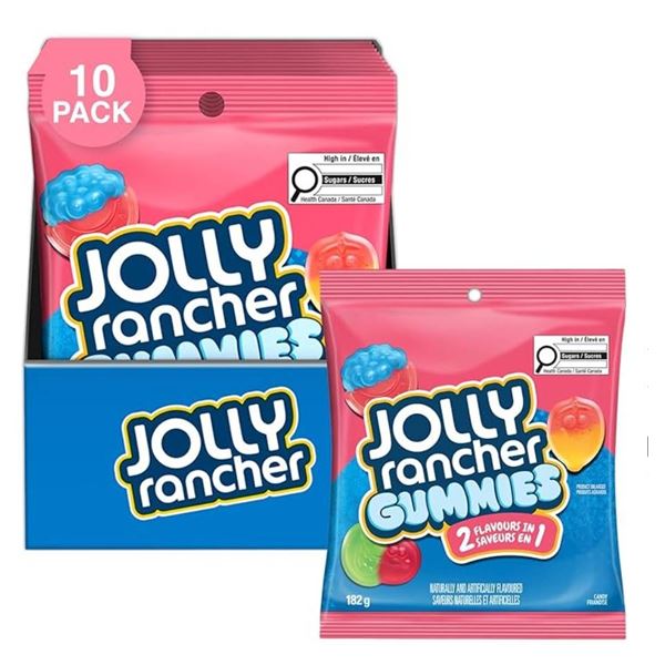 Jolly Rancher Gummies 10 Packs of 182g Each