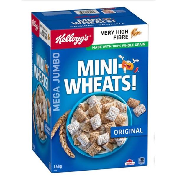 Kellogg’s Mini-Wheats Mega Jumbo Cereal – 1.6 kg