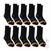 Image 1 : Caterpillar Men’s Performance Crew Length Sock, 10-pair