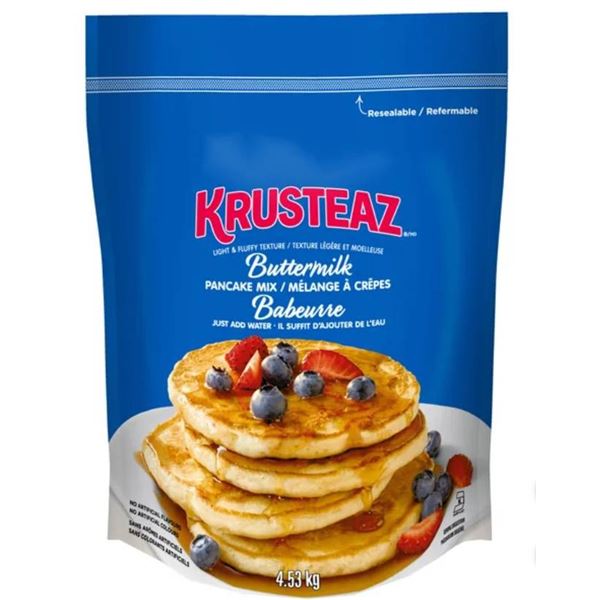 Krusteaz Buttermilk Pancake Mix, 4.53 kg