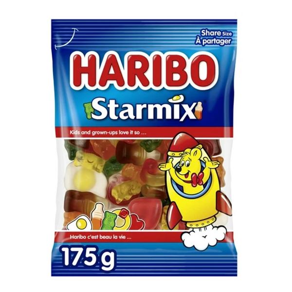 Haribo Starmix Gummy Candies 175g, Case of 12